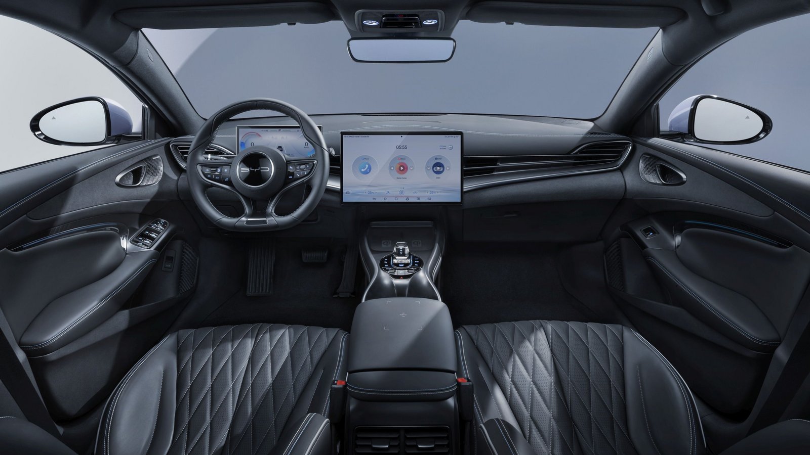 Blick auf das Armaturenbrett des BYD SEAL